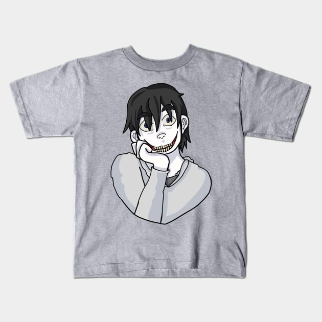 Jeff [The Killer] Kids T-Shirt by Media By Moonlight